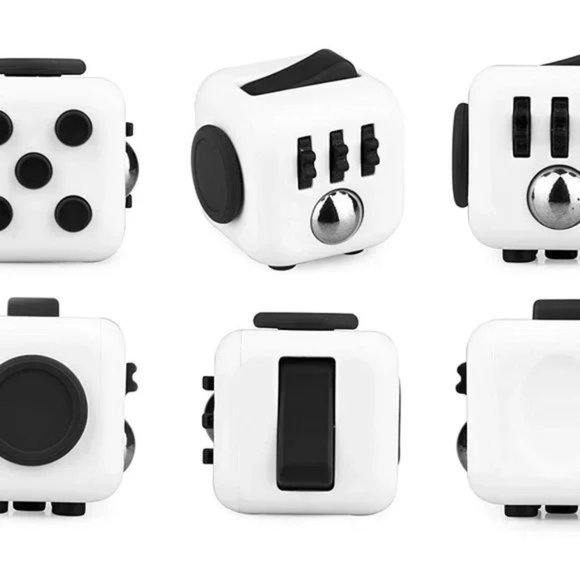 Fidget 2 Cubes Stress Anxiety Pressure Relieving Great for Adults Black c… - Picture 4 of 4